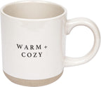 Sweet Water Decor Warm and Cozy Stoneware Coffee Mugs | Christmas Coffee Mugs | Microwave & Dishwasher Safe | 14oz Coffee Cup | Fall Gifts | Christmas Gifts for Her