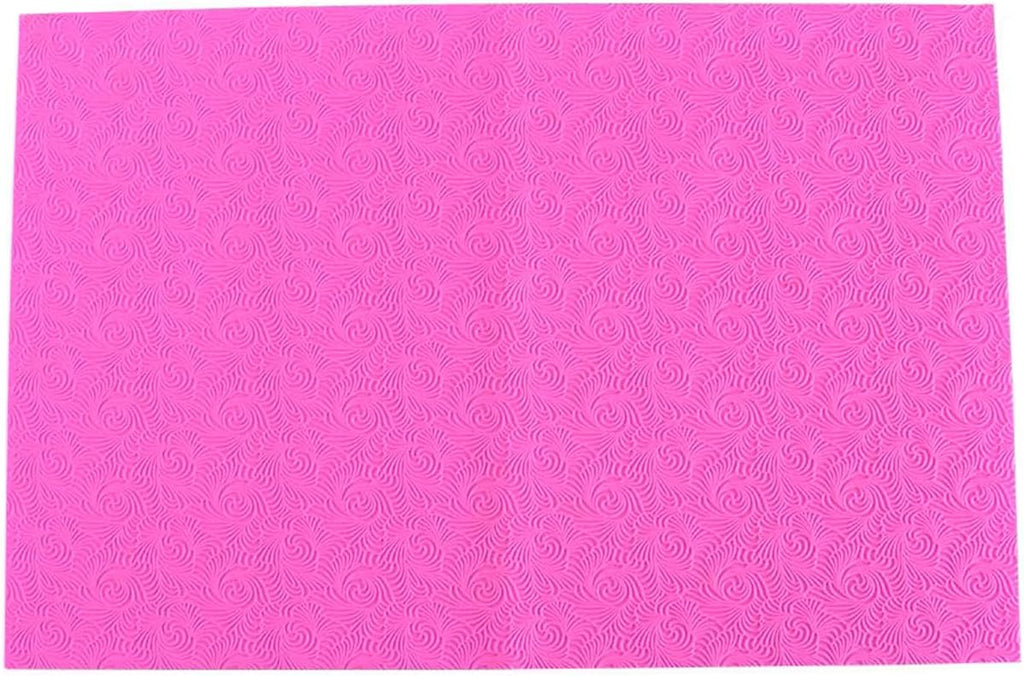 GROWTAIL Cake Fondant Impression Mat, Impression Lace Mold Fondant Cake Decorarting Tools-Spring Bloom/Spiricle/Crocodile Alligator Pattern (Spiricle Pattern)