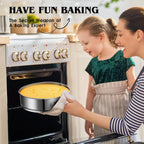 Dualshine 9 Inch Springform Cake Pan, Stainless Steel Cheesecake Pan, Round Nonstick Springform Pan with Removable Bottom, Cake Pan for Baking Cake Shop