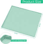 TRZZ Silicone Waterproof Under Sink Mat 31" x 22", Drip Tray and Cabinet Liner for Kitchen and Bathroom, Prevents Water Damage and Organizes Cabinets (Mint Green)