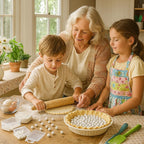 Mrs. Anderson's Baking Ceramic Pie Crust Weights, Natural Ceramic Stoneware, Set of 2