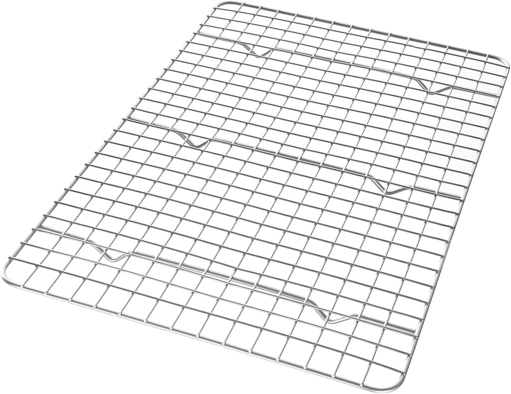 Stainless Steel Cooling Rack Size - Large, 11.75 x 17 Inches, Dishwasher-Safe, Oven Safe, Cookie Cooling Racks for Baking & Cooking - Pack of 6