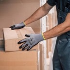 KAYGO Safety Work Gloves PU Coated, 60 Pairs KG11PB, Seamless Knit Glove with Polyurethane Coated Smooth Grip on Palm & Fingers, for Men and Women (Large, Gray)