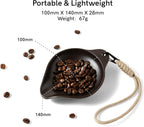 OutIn Coffee Bean Dosing Tray with Strap, Made from a Coffee Ground Composite, Lightweight & Durable