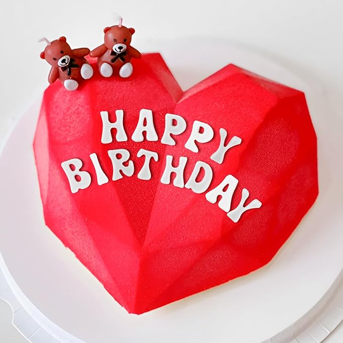 4 PCS Silicone Letter Molds, Non-Stick Fondant Chocolate Molds 0-9 Numbers 26 Letters Candy Molds for Baking Dessert and Cake Decoration