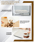 Nonstick Baking Pans Set, 19 PCS Stackable Bakeware Sets, Oven Pan Set Includes Baking Tray, Cookie Sheet, Cake Pans, Loaf Pan, Muffin Pan, Silicone Cups