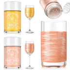 Cherrysea Edible Glitter for Drinks Cocktails Food Grade Edible Drink Shimmer Powder for DIY Champagne Beverages Wine 2 Colors Vegan Edible Luster Dust Set 4g/Bottle Gluten Free - Rosegold & Gold