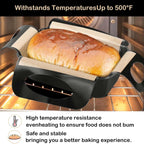 2Pcs Reusable Silicone Bread Loaf Pan Liner Food-Grade Silicone Bread Sling， Loaf Pan Lifters，Bread Mat-Non-stick Mat Easy Clean Sourdough Transfer Tool with 4 Handles Fits 9x5 Or 1.5lb Loaf Pans