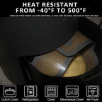 Silicone Bread Sling Oval and Round for Dutch Oven, KITMAL Non Stick Reusable Silicone Baking Mat with Long Handles Sourdough Bread Baking Supplies and Making Tools, Gray