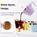 MHW-3BOMBER Espresso Measuring Cup with 3 oz Sauce Cup Espresso Shot Cup Stainless Steel Pouring Cup for Tomato Sauce|Steak Sauce|Desserts|Beverages| (Blue) G5738-OS