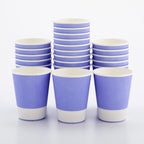 Restaurantware-12 Ounce Disposable Coffee Cups, 500 Ripple Wall Hot Cups For Coffee - Lids Sold Separately, Rolled Rim, Light Purple Paper Insulated Coffee Cups, For Hot Coffee, Tea, And More