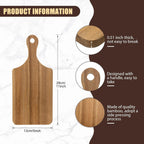 Lounsweer 6 Pcs Thicken Cutting Board Bulk Wood Board for Chopping Serving Charcuterie Material for Laser Engraving Mother' Day Wedding Housewarming Gift