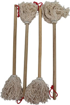 Better Grillin BBQ Bastin Mop Basting Barbecue Brush/Mop Easily Applies Marinades, Sauces, Washes Out, 16in Handle, 4pk