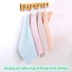 Kitchen Washcloths 6 Pack, 10x14 Inch Small Dish Cloth for Washing Dishes, Lint Free Fast Dry Reusable Cleaning Cloth, Ultra Soft & Scratch Free Waffle Dish Rag, Easy to Rinse Multicolor Dishcloth