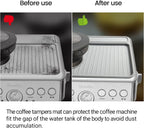 Tamping Mat for Breville 870/880, Espresso Tamper Mat for Barista Touch/Express, Silicone Prevent Scratching, Top Mat for Breville Espresso Machine Accessories, Waterproof Heat Resistant(Grey)