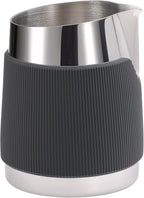 Normcore Handleless Milk Frothing Jug, Milk Pitcher 15.2 oz, Milk Frother Steamer Cup Stainless Steel Espresso Cup, Sharp Spout, Silver, 450 ml