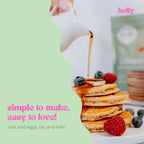 Belly Pancake Mix & Waffle Mix with Collagen Protein | High-Protein | Pancakes & Waffles | Grain-Free Dairy-Free Nut-Free | Healthy Snacks For Adults & Kids | Women-Owned Business | 9.4 oz | 3 Pack