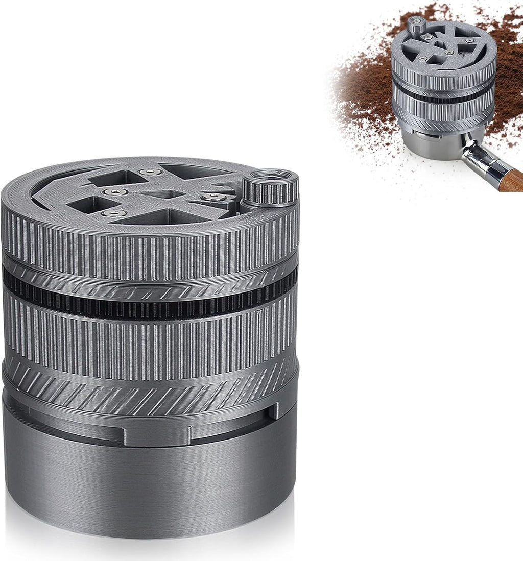 WDT Tool for Espresso - Professional 58mm Portafilter Coffee Distributor with 15 Adjustable Needles | Spirographic Spin Design for Even Extraction, Reduced Channeling & Barista-Perfect Shots