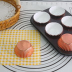 Standard Champagne Gold Foil Cupcake Liners Muffin Baking Cups for Party and More, 100-Count