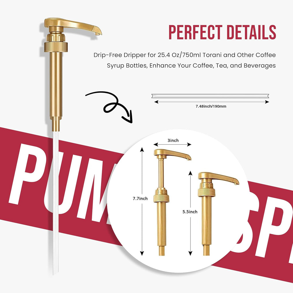 Jimoco Barista Bundle – Jimoco® Syrup Pump + Torani® Cherry Syrup, 25.4 oz