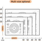 Silicone Pastry Mat with Measurement, Kids Baking Mat for Fondant, Rolling Dough, Pie Crust, Pizza and Cookies, Dough Mat, Counter Mat 12" x 16", Black