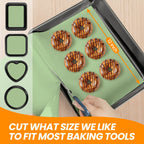 Silicone Baking Mat Roll- Cut to Size Silicone Mat Roll- SIlicone Mat for Baking, Macaoron Baking Sheet, Non-stick Pastry Mat, Reusable Dough Rolling Mat