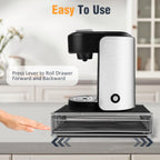 Coffee Pod Drawer, K-Cup Holder Drawer for 36 Coffee Pods Storage, Under Coffee Pot Storage and Sliding Drawer, Office or Home Kitchen Counter Organizer