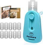 Professional Bread Lame,Upgraded Extractable & Magnetic Bread Lame Dough Scoring Tool,Premium Sourdough scoring tool for Sourdough Bread baking & Bread Making Tools,Includes 10 Razor Blades (Blue)