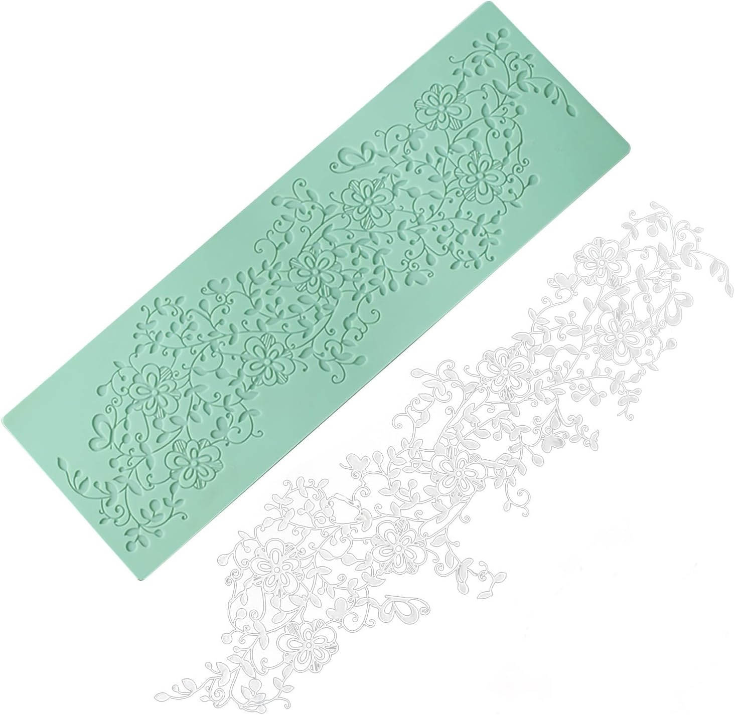 GROWTAIL Lace Molds Silicone,Cake Fondant Embossing Mat,Lace Molds for Cake Decorating Edible Lace