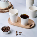 LITOPAK 300 Count 6 oz Paper Cups, Disposable White Paper Coffee Cups, Hot Beverage Drinking Cup for Coffee, Water, Juice, and Espresso