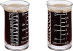 Ackers 4oz Etching Scale Glass Measuring Cup – Shot Glass with Ounce,Ml,Cups Markings for Kitchen & Bar