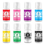 Gel Food Coloring 8 Colors x 0.7 oz Concentrated Gel Based Food Dye Vibrant Icing Colors Neon Food Coloring for Baking Cake Decorating Cookies Fondant