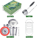 6 Pack Reusable K Cups for Keurig 2.0 & 1.0, 100% Stainless Steel Refillable Coffee Pods – BPA-Free, Ultra-Fine Mesh for Rich Flavor – Includes Scoop & 6 Seals – Eco-Friendly, Gift-Ready