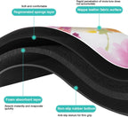 Dish Drying Mat, 16x18in, Watercolor Flower, Rubber Backed, Absorbent, Quick Dry, Fit Kitchen Counter, Bar, Under Sink, Dishes, Utensils, Dish Rack