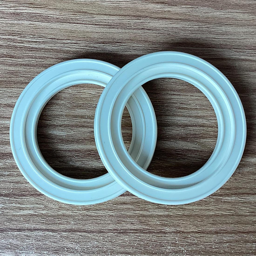 2 PCS Silicone 58 mm Group Head Seal Gasket for Breville Espresso Machine BES920XL BES900XL BES980XL BES990, Steam Ring Replacement for Sage,White