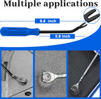 11 Pcs Automotive Hook and Pick Tool Set with Telescoping Magnetic Pickup Gasket Scraper Remover Pry for Mechanic Auto Oil Seal O Ring Repair,Gifts for Husband or Father