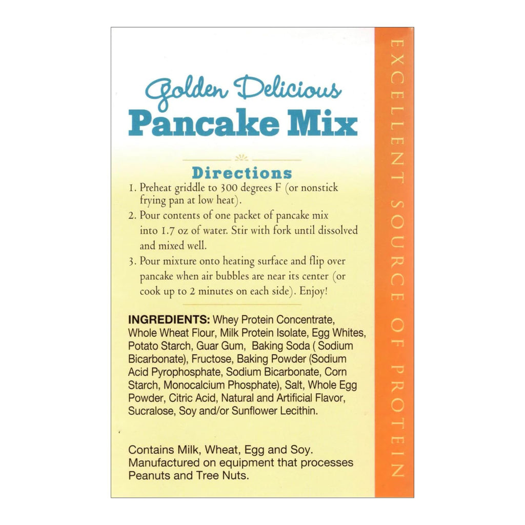 Nutmeg State Nutrition HealthyWise - High Protein Pancake Mix, 15g Protein, Low Carb, Low Calorie, Low Sugar, Healthy Breakfast Meal, KETO Friendly, 7 Servings Per Box (Golden Delicious, 1 Pack)
