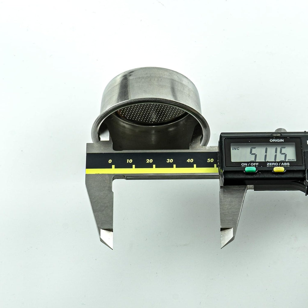 Leverpresso 51mm Ridgeless Filter Basket – 18g 304 Stainless Steel Non-Pressurized Espresso Basket for 51mm Portafilter Machines