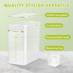 TBMax Rice Storage Container 20 Lbs, Crystal-Clear Large Food Container Rice Holder Bin with Measuring Cup for Flour, Sugar, Oatmeal, Kitchen Pantry Organization and Storage