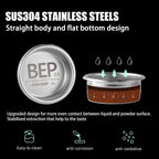 MHW-3BOMBER 58mm Espresso Filter Basket, 15g Double-layer Stainless Steel High Precision Extraction Portafilter Basket Filter Fits Most 58mm Portafilter/Tamper, Ridged, FB5627-OS