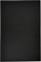 17.7" x 11.8" Rubber Bar Mats, Non-Slip and Anti-Spill Non-Toxic Soft Rubber Mats, Coffee Bars, Bars, Restaurants and Barbers Service Mats, Black, 1Pack