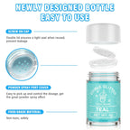 Cherrysea Edible Glitter for Drinks Cocktails Food Grade Edible Drink Shimmer Powder for DIY Champagne Beverages Wine 2 Colors Vegan Edible Luster Dust Set 4g/Bottle Gluten Free - Teal+Blue