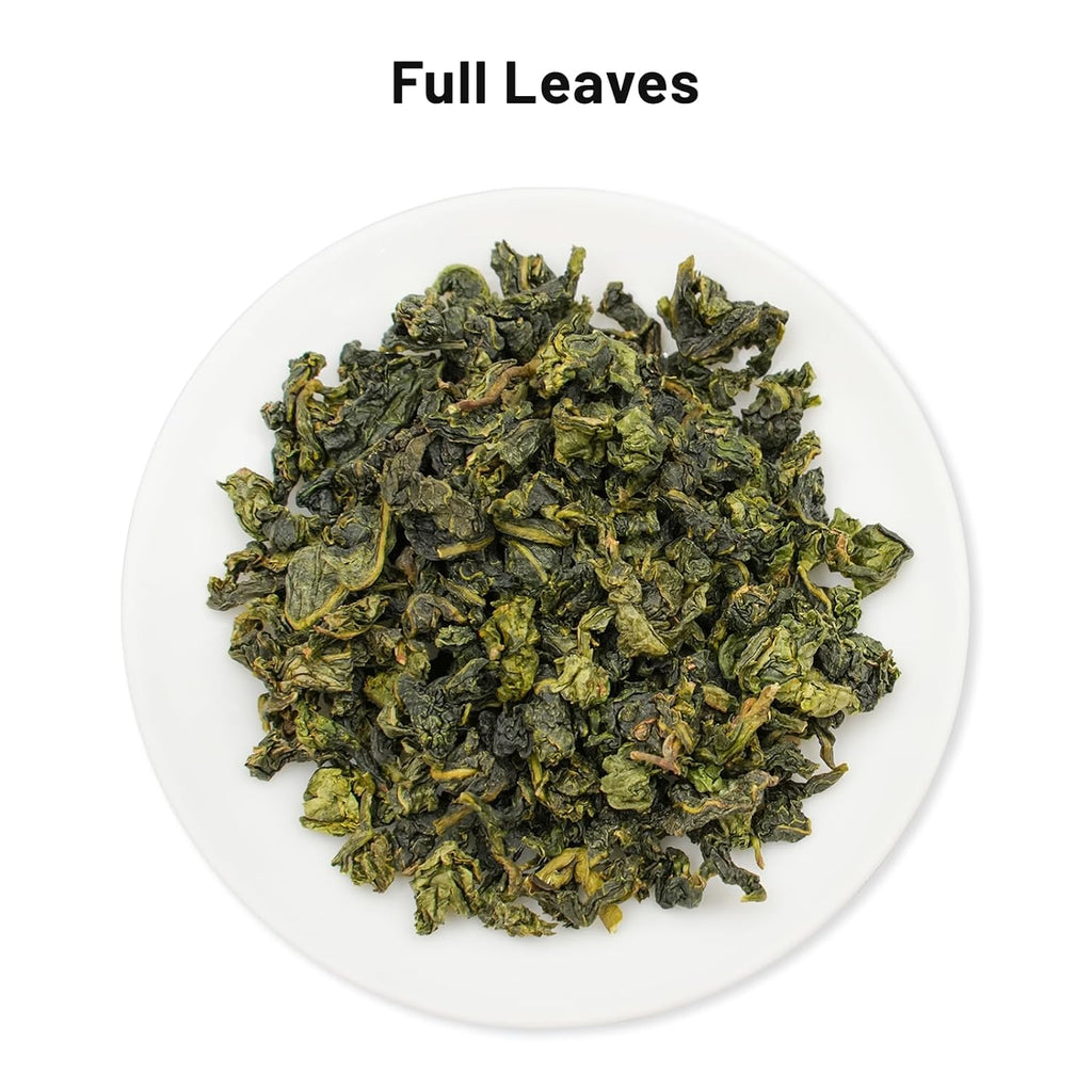 iTeaworld Tieguanyin-Green Oolong tea loose leaf - Natural Orchid Fragrance Authentic Fujian Anxi Tieguanyin 100g - Whole Tea leaves Oolong Tea for Health with 20 Empty Tea Bags, 3.5oz