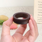 JUXYES Wooden Sphere Holder Display Stand, 6 Pack Small Wood Crystal Ball Stand, Simple Round Display Easel Stands for Decorative Eggs, Crystal Balls, Golf Ball, Stones, Gemstones, Collections, 32mm