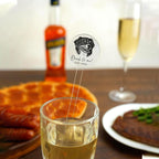 Custom Wedding Dog Stir Sticks, Personalized Pet Acrylic Cocktail Stirrers, Unique Wedding Drink Sticks, Reusable Acrylic Stirrers, Wedding Favors and Decorations Style 1