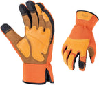 Vgo... 1-Pair Gardening Gloves Men, Safety Work Gloves, Puncture-proof, Thornproof, Touchscreen (SL7475)