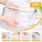 Glass Bread Box Airtight Bread Container, 190oz / 24Cup Large Glass Storage Containers with Lids, Ideal Airtight Food Storage Containers, Roasting Turkey/Chicken/Cookie, Oven&Dishwasher Safe