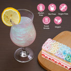 NiHome 0.18oz/5g Edible Food-Grade Glimmer Powder Glitter Luster Dust Metallic Food Decorating Sprinkle Dust for Drink Wine Beverage Cake Candy Dessert Bakery Restaurant Vegan (Iridescent Pink)