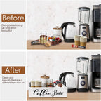 Coffee Station Organizer Wooden Coffee Bar Holder Accessories for Countertop, Farmhouse Kcup Pod Storage Basket with Handle - White