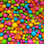 Edible Rainbow Sugar Pearls Candy Sprinkles 120G/ 4.23Ounce Baking Cake Sprinkles Cupcake and Cake Topper Cookie Decorations Wedding Party Valentines Halloween Christmas Supplies